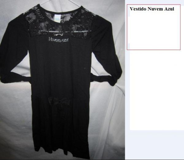 Vestido renda com laço